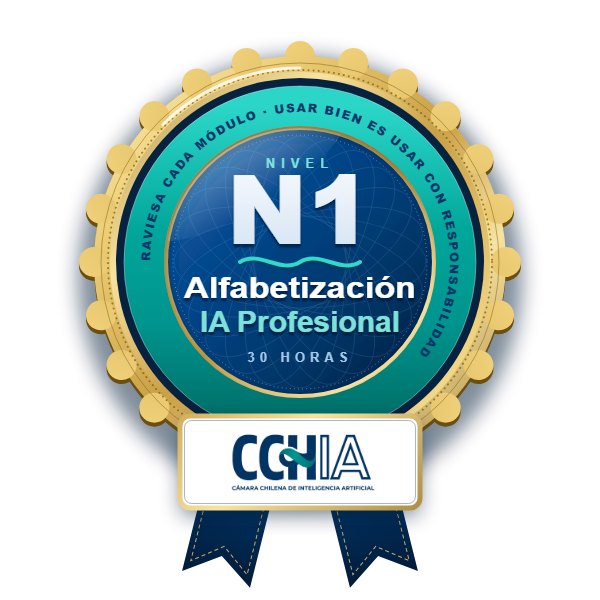 Badge N1 CCHIA - «Alfabetización IA Profesional»